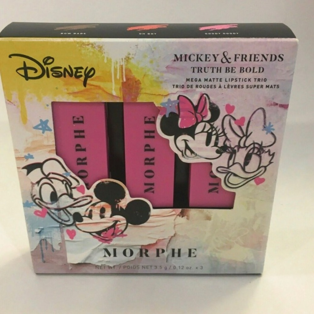 Morphe x Disney Mickey & Friends Lipstick Trio